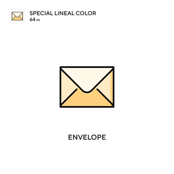 Envelope Ícone Vetorial Cor Linear Especial Ícones Envelope Para Seu —  Vetores de Stock