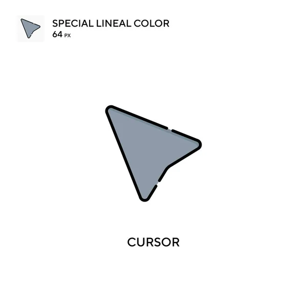 Curseur Icône Vectorielle Couleur Linéaire Spéciale Icônes Curseur Pour Votre — Image vectorielle