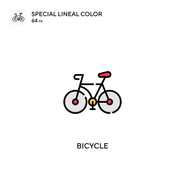 Bicycle Special Lineal Color Vector Icon Bicycle Icons Your Business — Stock Vector