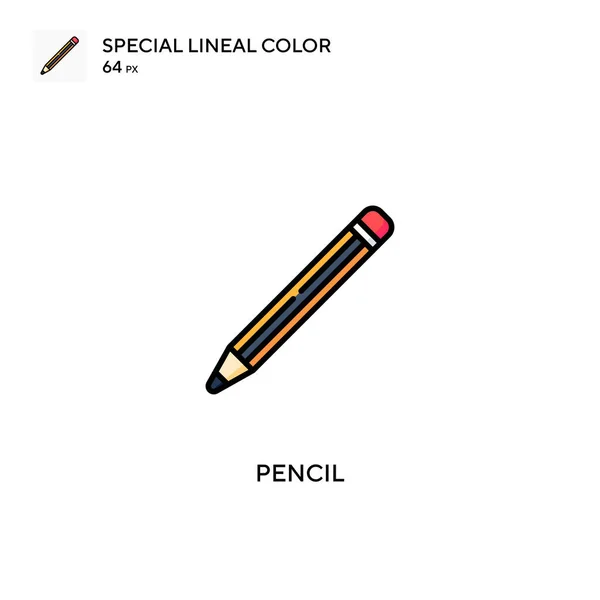 Bleistift Spezielles Lineares Farbvektorsymbol Bleistift Symbole Für Ihr Geschäftsprojekt — Stockvektor