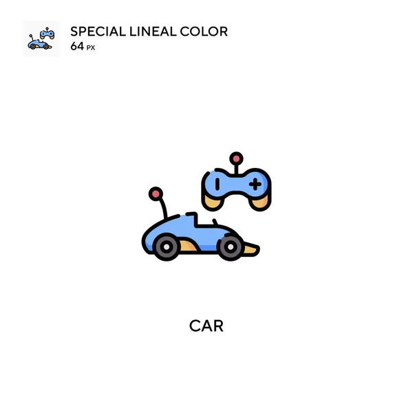 Car Special Lineal Color Vector Icon Car Icons Your Business — Stock Vector