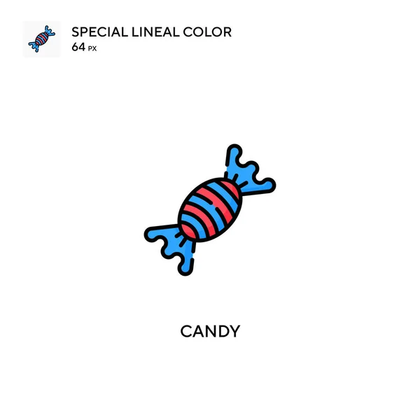 Candy Special Color Vector Icon Кэнди Иконки Вашего Бизнес Проекта — стоковый вектор