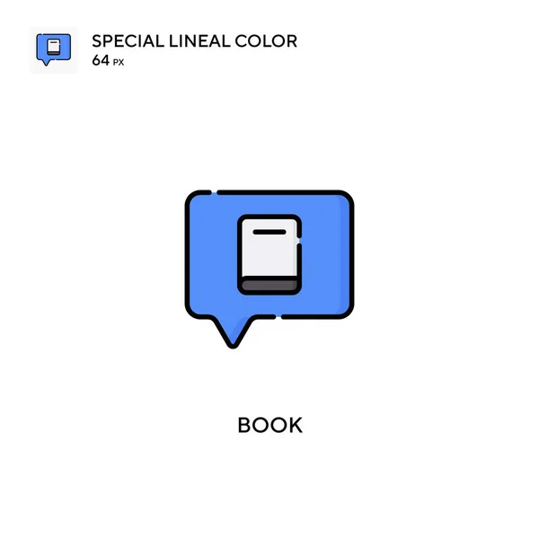 Book Special Lineal Color Vector Icon Ikony Knihy Pro Váš — Stockový vektor