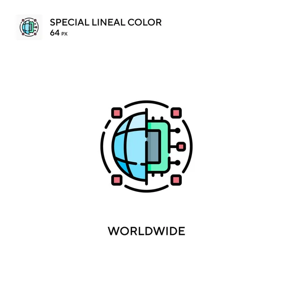 Значок Особый Цветовой Вектор Мировые Иконки Вашего Бизнес Проекта — стоковый вектор