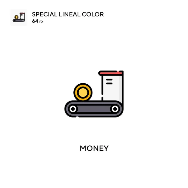 Money Speciální Lineární Barevný Vektor Ikona Ikony Peněz Pro Váš — Stockový vektor