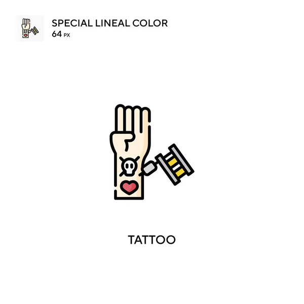 Tatuaje Especial Icono Vector Color Lineal Iconos Tatuaje Para Proyecto — Archivo Imágenes Vectoriales