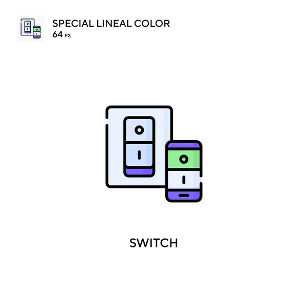 Switch Special Lineal Color Vector Icon Switch Icons Your Business — Stock Vector