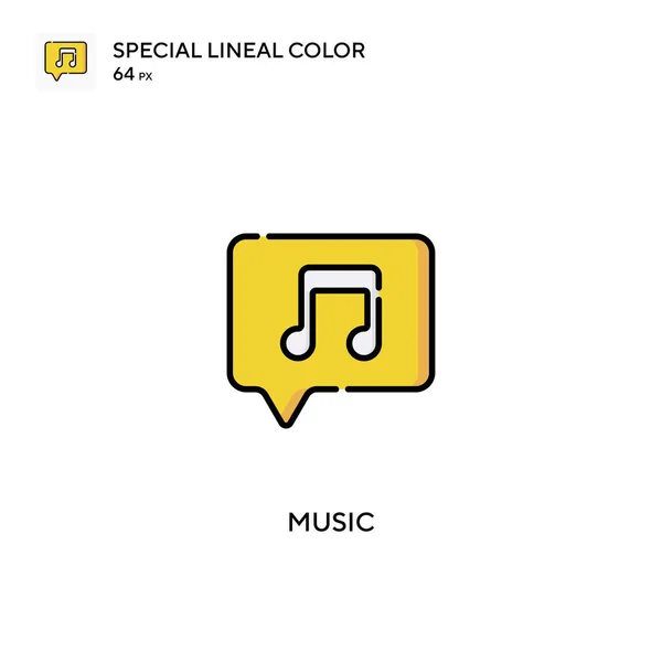 Música Icono Especial Vector Color Lineal Iconos Música Para Proyecto — Archivo Imágenes Vectoriales