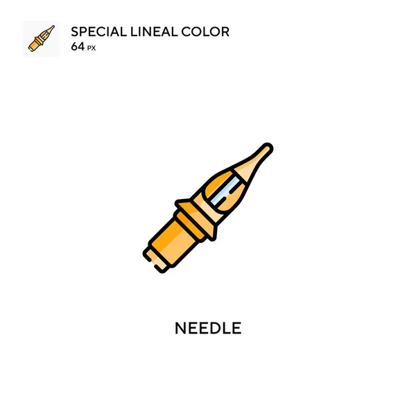Needle Special Lineal Color Vector Icon 비즈니스 프로젝트용 아이콘 — 스톡 벡터
