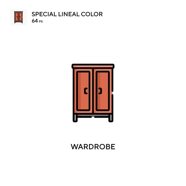 Armario Icono Especial Vector Color Lineal Iconos Vestuario Para Proyecto — Archivo Imágenes Vectoriales