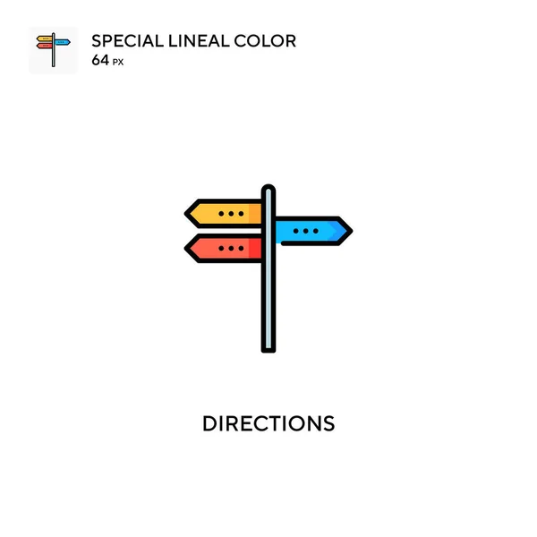 Instrucciones Icono Especial Vector Color Lineal Instrucciones Iconos Para Proyecto — Vector de stock