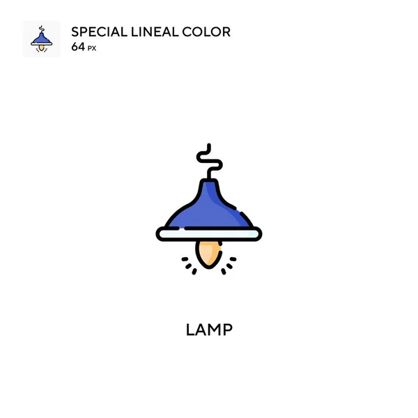 Lamp Special Lineal Color Vector Icon Lamp Icons Your Business — Stock Vector