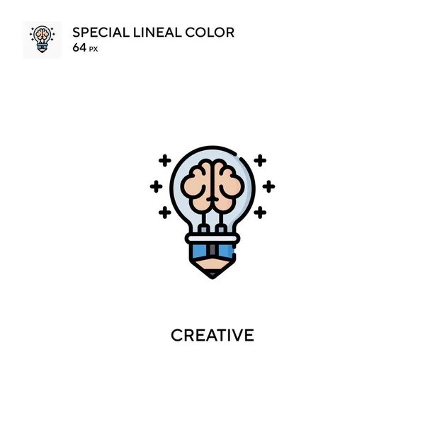 Creative Speciális Lineáris Színvektor Ikon Kreatív Ikonok Üzleti Projektjéhez — Stock Vector