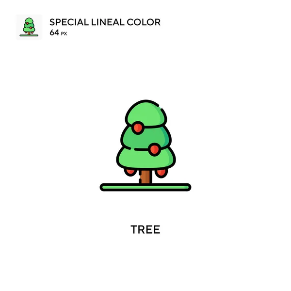 Tree Special Lineal Color Vector Icoon Boom Pictogrammen Voor Business — Stockvector