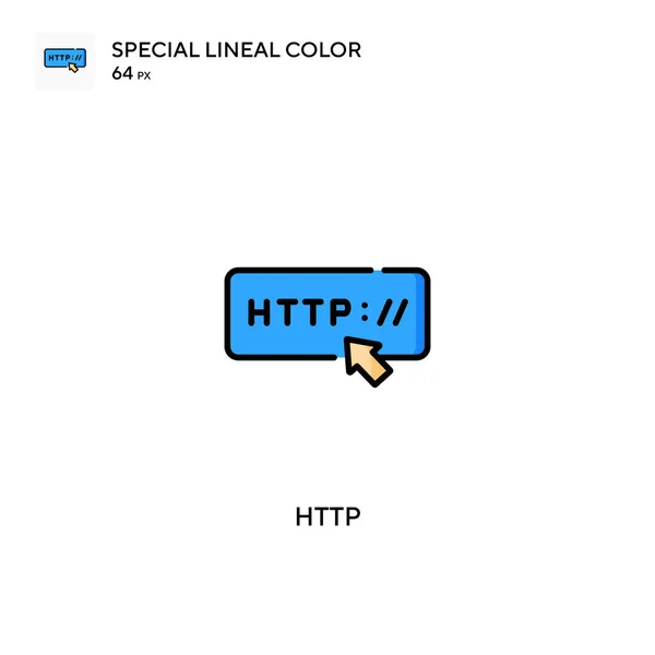 Http Icono Especial Vector Color Lineal Iconos Http Para Proyecto — Vector de stock