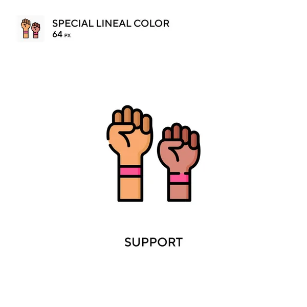 Support Special Lineal Color Vector Icon Support Icons Your Business — Stock Vector