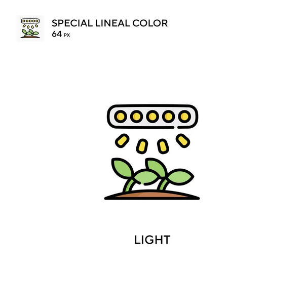 Light Special Linjal Färg Vektor Ikon Ljusikoner För Ditt Affärsprojekt — Stock vektor