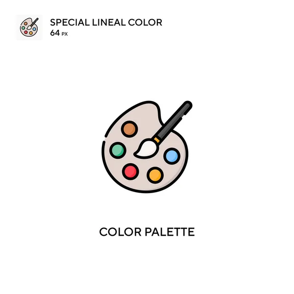 Χρωματική Παλέτα Ειδικό Lineal Χρώμα Διάνυσμα Εικονίδιο Εικονίδια Παλέτας Χρωμάτων — Διανυσματικό Αρχείο