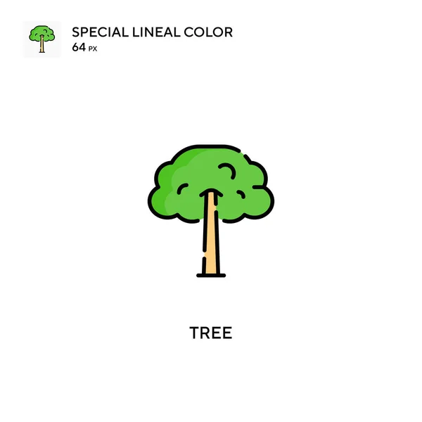 Árbol Icono Especial Vector Color Lineal Iconos Árbol Para Proyecto — Archivo Imágenes Vectoriales