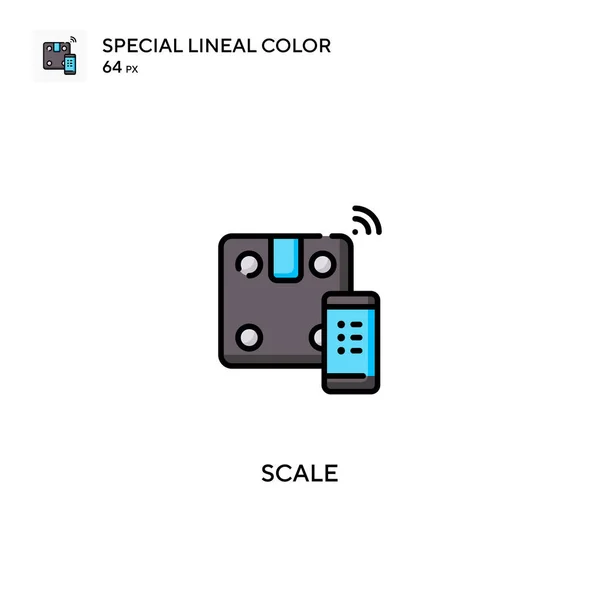 Scale Special Lineal Color Vector Icon Scale Icons Your Business — Stock Vector