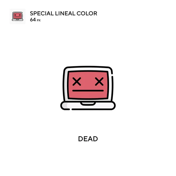 Tot Spezielles Lineares Farbvektorsymbol Tote Symbole Für Ihr Geschäftsprojekt — Stockvektor