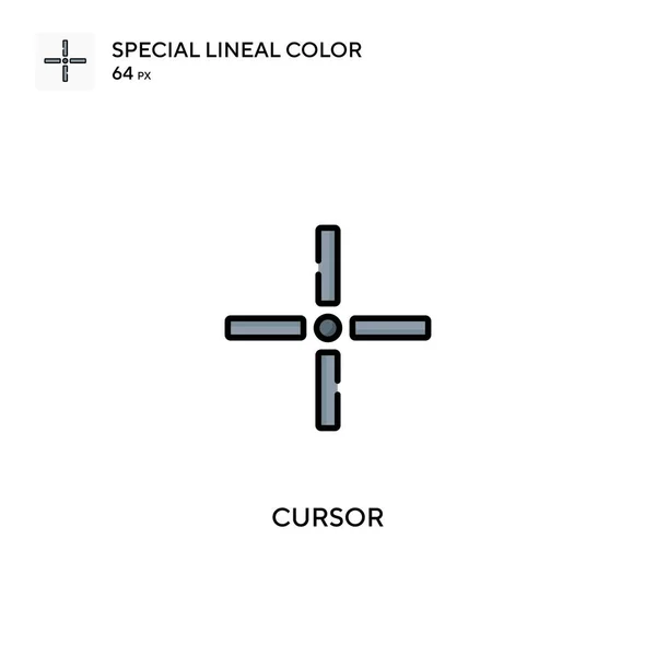 Cursor Special Lineal Color Vector Icon 비즈니스 프로젝트를 아이콘 — 스톡 벡터