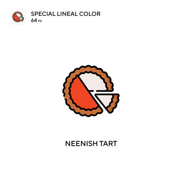 Neenish Tart Spezielles Lineares Farbvektorsymbol Neenish Tarte Symbole Für Ihr — Stockvektor