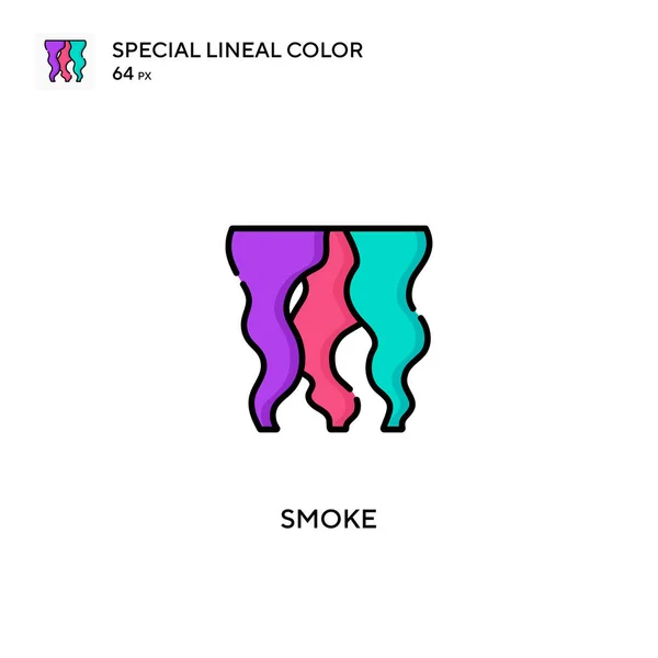 Καπνός Ειδική Lineal Χρώμα Διάνυσμα Εικονίδιο Εικονίδια Καπνού Για Την — Διανυσματικό Αρχείο