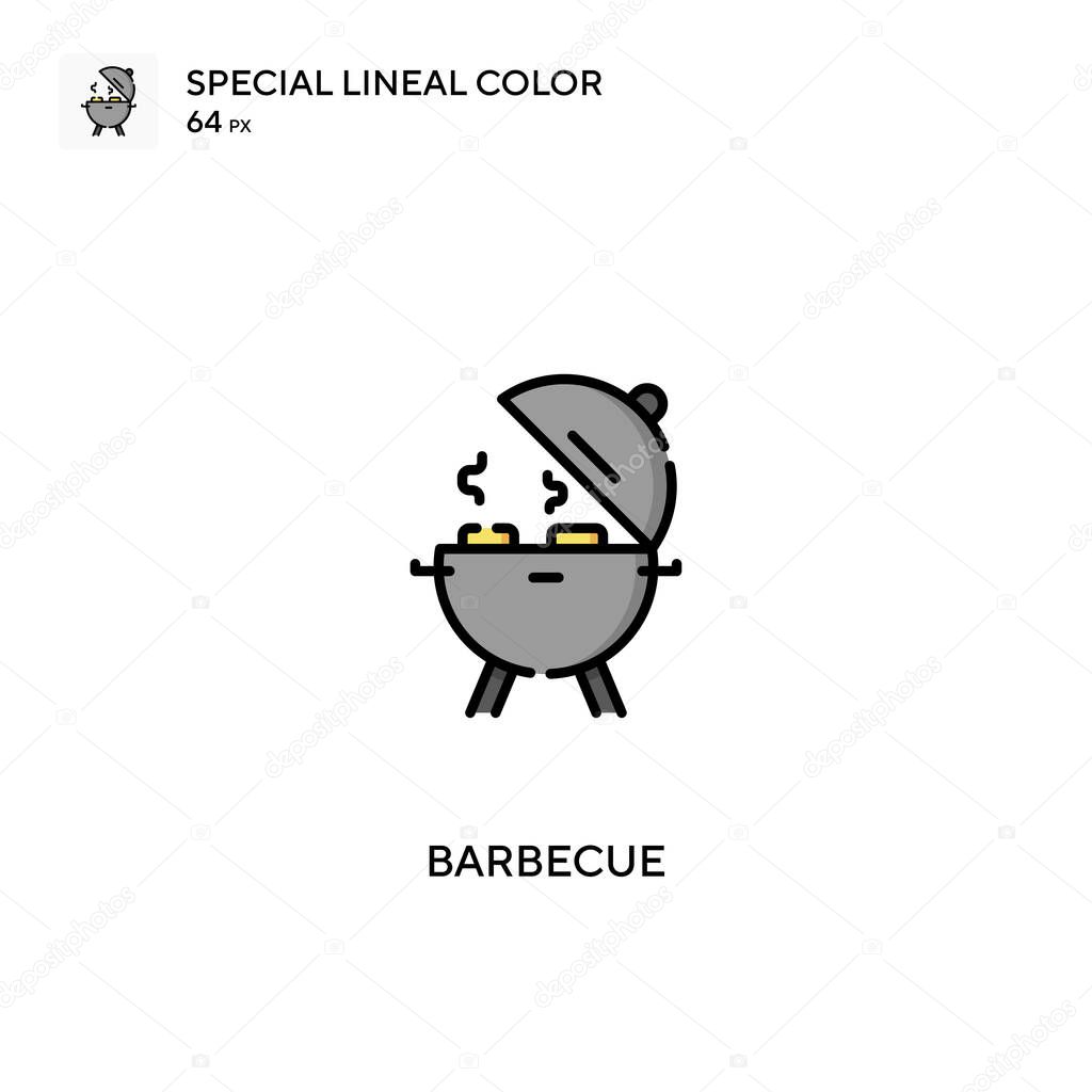 Barbecue Special lineal color vector icon. Barbecue icons for your business project