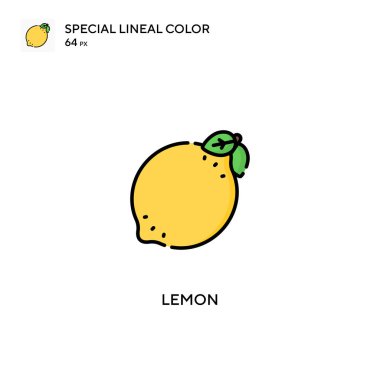 Lemon Special Lineal renk vektörü simgesi. İş projeniz için limon simgeleri