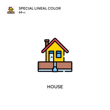 House Special Lineal renk vektör simgesi. İş projeniz için ev simgeleri