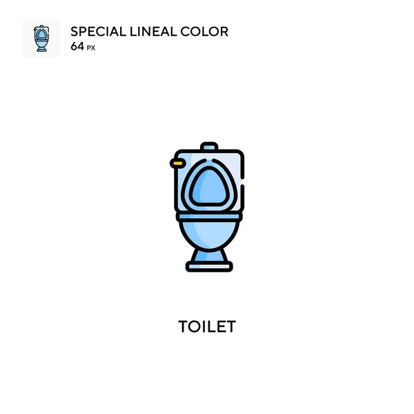 Tuvalet Özel Lineal Renk Vektör Simgesi Projeniz Için Tuvalet Simgeleri — Stok Vektör