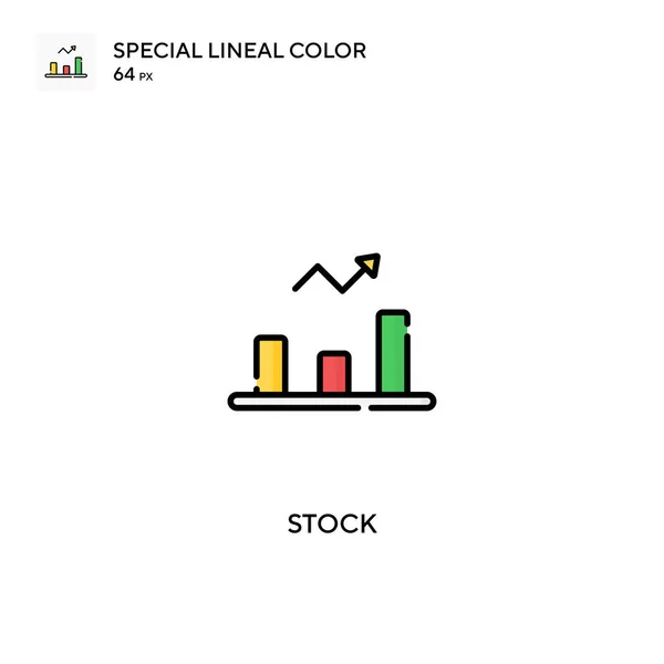 Stock Speciale Lijnkleur Vector Pictogram Voorraadpictogrammen Voor Bedrijfsproject — Stockvector