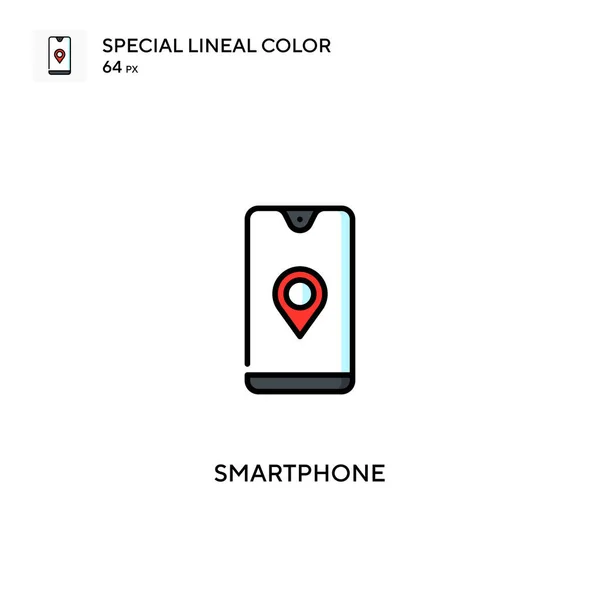 Smartphone Icono Especial Vector Color Lineal Iconos Teléfonos Inteligentes Para — Vector de stock