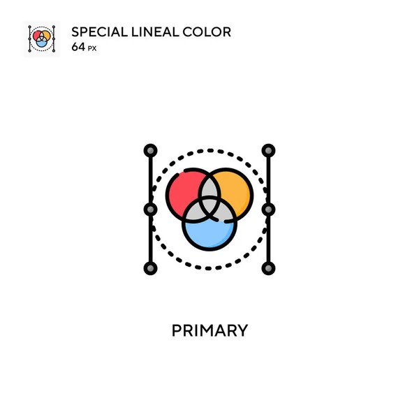 Primäres Spezielles Lineares Farbvektorsymbol Primäre Symbole Für Ihr Geschäftsprojekt — Stockvektor
