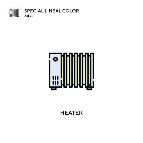 Heater Special Lineal Color Vector Icon Heater Icons Your Business — Stock Vector