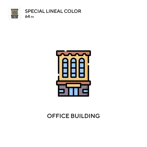 Kantoorgebouw Speciale Lineal Color Vector Icoon Kantoorgebouw Iconen Voor Business — Stockvector