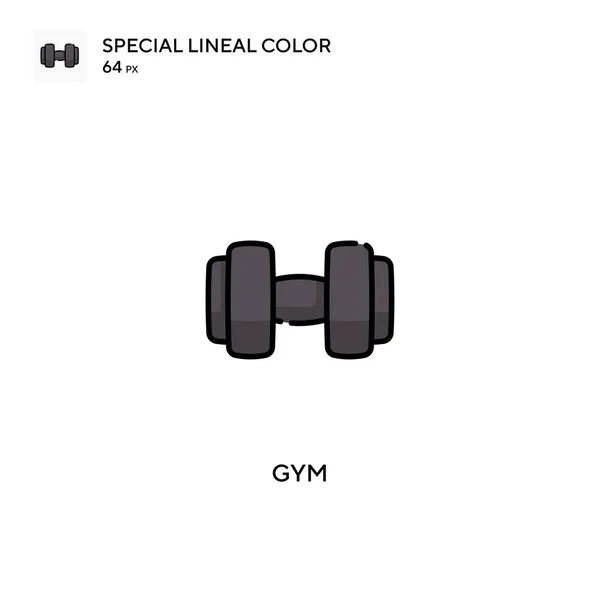 Gym Speciale Lijn Kleur Vector Pictogram Gym Iconen Voor Business — Stockvector