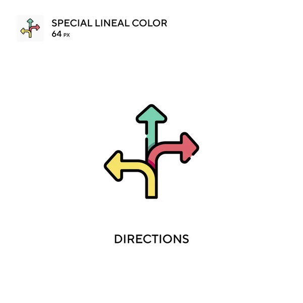 Instrucciones Icono Especial Vector Color Lineal Instrucciones Iconos Para Proyecto — Vector de stock