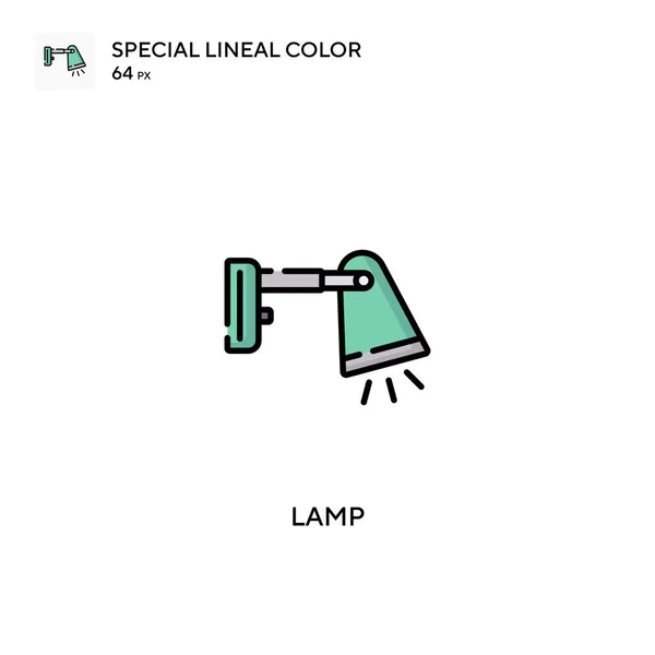 Lamp Special Lineal Color Vector Icon Lamp Icons Your Business — Stock Vector