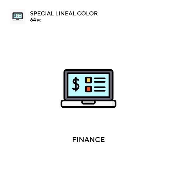 Finance Spezielles Lineares Farbvektorsymbol Finanzsymbole Für Ihr Geschäftsprojekt — Stockvektor