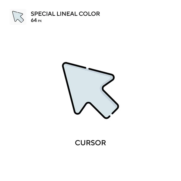 Cursor Special Lineal Color Vector Icon 비즈니스 프로젝트를 아이콘 — 스톡 벡터