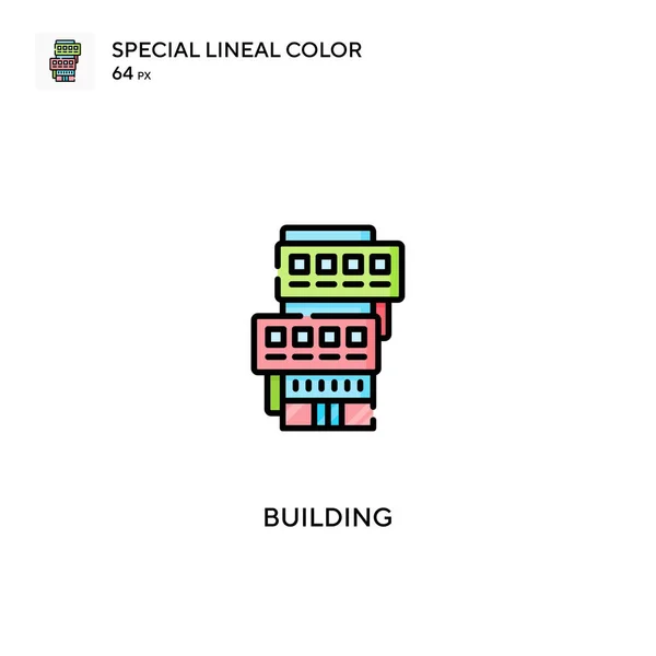 Aufbau Eines Speziellen Linearen Farbvektorsymbols Icons Für Ihr Geschäftsprojekt Bauen — Stockvektor