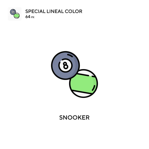 Snooker Icono Especial Vector Color Lineal Iconos Billar Para Proyecto — Archivo Imágenes Vectoriales