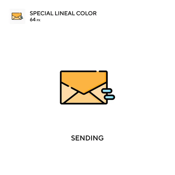 Senden Eines Speziellen Linearen Farbvektorsymbols Senden Von Symbolen Für Ihr — Stockvektor