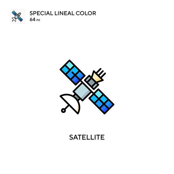 Satélite Especial Icono Vector Color Lineal Iconos Satélite Para Proyecto — Archivo Imágenes Vectoriales