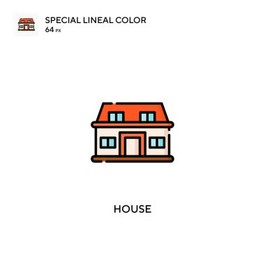 House Special Lineal renk vektör simgesi. İş projeniz için ev simgeleri