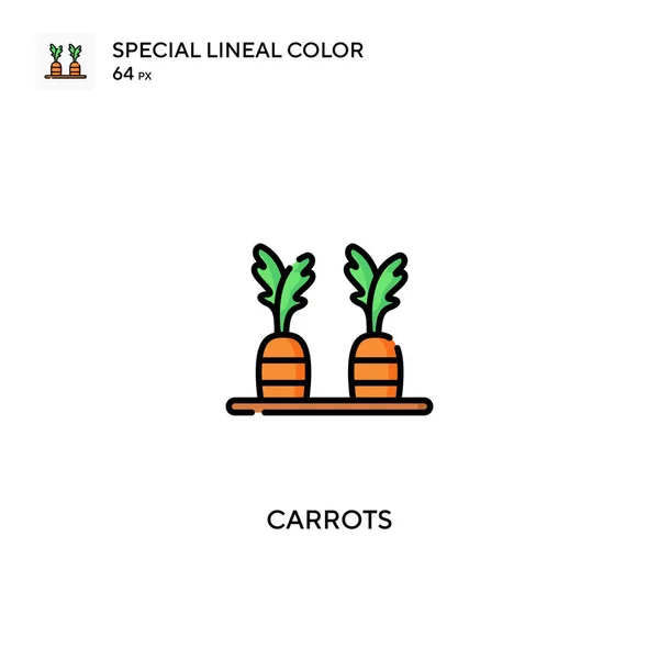 Καρότα Ειδική Lineal Χρώμα Διάνυσμα Εικονίδιο Καρότα Εικονίδια Για Την — Διανυσματικό Αρχείο