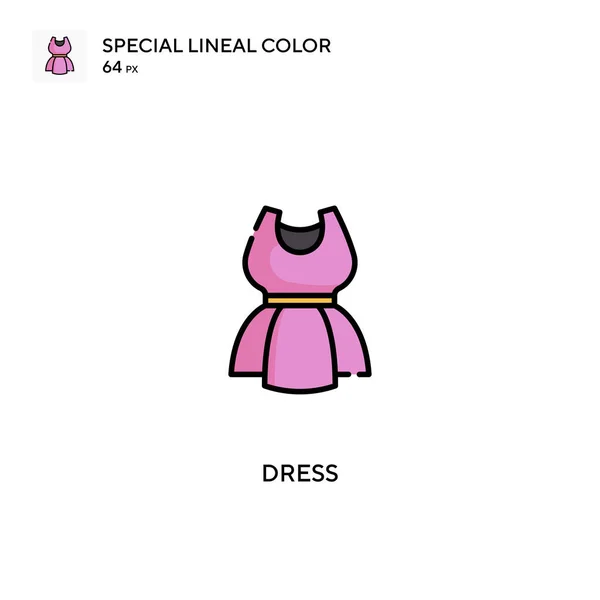 Φόρεμα Ειδική Lineal Χρώμα Διάνυσμα Εικονίδιο Φόρεμα Εικονίδια Για Την — Διανυσματικό Αρχείο