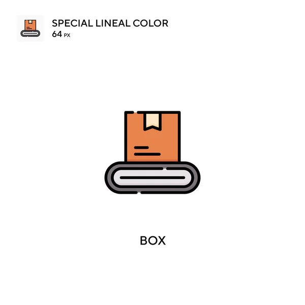 Box Special Lineal Color Vector Icon Box Icons Your Business — Stock Vector